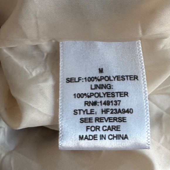 Altar'd State Cropped Full-Zip Cinch Waist Teddy Jacket, Size M - Picture 6 of 6